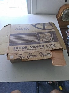 Vintage Kalart Editor Viewer Eight Movies Black White Color Untested Lights Up - Picture 1 of 2