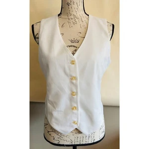 NWT Mimosa Women Collarless Halter Sleeveless Blazer Blakley Vest MED Reg$59 - Picture 1 of 6