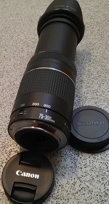 Canon EF 75-300mm 1:4-5.6 III Telephoto Zoom Lens for,- Canon EOS DSLR Cameras - Image 1 of 4