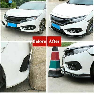 Kit de corpo labial estilo carbono parachoque dianteiro spoiler divisor para Infiniti Q60 Q70 novo - Imagem 1 de 4