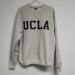 Vintage UCLA Crewneck Champion Grey Herren Large Pullover Sweatshirt Big Logo - Bild 1 von 8