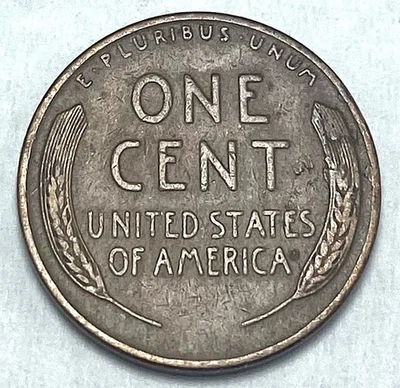 1934-D LINCOLN PENNY - ONE CENT - LAMINATION CRACKS ON RIGHT WHEAT - ERROR - Image 1 of 2