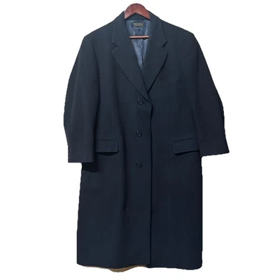 Мужская винтажная Brooks Brothers бушлат сделано в США черный плащ - Изображение 1 из 4