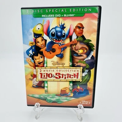 Disney Lilo & Stitch 2-Movie Collection Blu-ray DVD 3-Disc Special Edition - Image 1 of 4