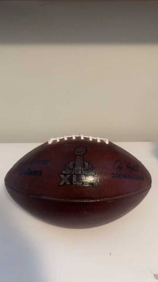 Wilson NFL The Duke *Preparado* Super Bowl 43 Edición Limitada Fútbol Foto 1 de 2