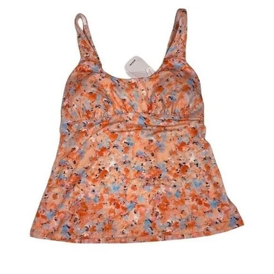Prana Women's Floral Mallorca Tankini Swim Top M Impression Print Vacation Pool - Image 1 of 4
