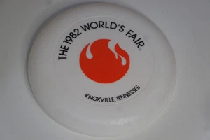 Disco volante 9" vintage 1982 fiera mondiale Knoxville Tennessee Frisbee Discus - Foto 1 di 6