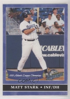2000 Multi-Ad Sports Bridgeport Bluefish 1999 Champions Set Matt Stark #36 - Image 1 of 2