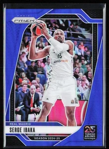 2024-25 Panini Prizm Euroleague Basketball Serge Ibaka Blue Prizms /199 #65 - Picture 1 of 10
