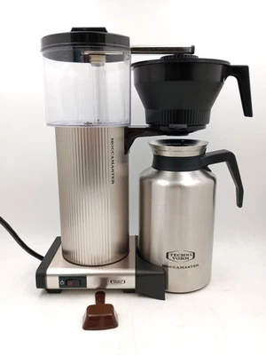 USADO - Cafetera Moccamaster CDT de ajuste manual para goteo | Plata cepillada Foto 1 de 2