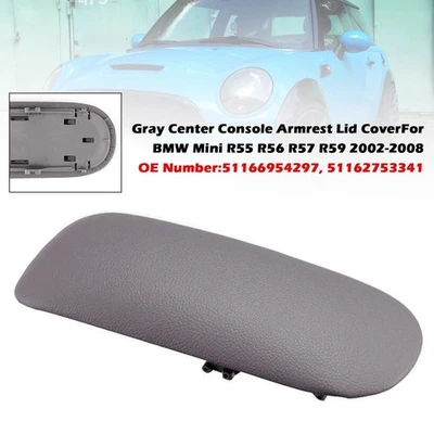 Console Armrest Cover Concle Lid Gray 51166954297 For BMW Mini Cooper 2002-2008 - Image 1 of 4