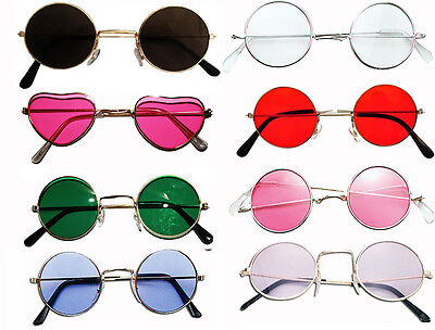 John Lennon Style Sunglasses Ozzy Osbourne Hippy 70's 80's Fancy Dress Glasses • 2.75£