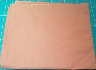 1+ Yds Quilting Sewing Fabric Solid Plain Brown GOLD Toned Fabric - Image 1 of 2
