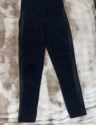 Nanette Lepore Mujer Negro Leggings Esmoquin Imitación Cuero Rayas Talla XS Foto 1 de 4