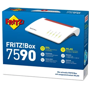 AVM FRITZBox 7590 Router mit VDSL DSL Supervectoring Modem MESH WLAN Gigabit TOP - Bild 1 von 24