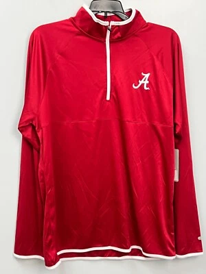 Мужской пуловер Colosseum Alabama Crimson Tide на четверть молнии размер средний - Изображение 1 из 4