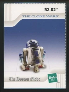 R2-D2 2008 Star Wars Clone Wars Boston Globe Hasbro Promo Trading Card - Picture 1 of 2