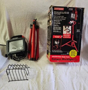 Sears Craftsman Halogen Work Light w/ Tripod 3473826 250W-500W  - Picture 1 of 6