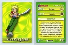 Enrique #35 Beyblade 2003 Cards Inc. Trading Card