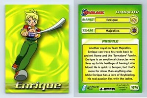 Enrique #35 Beyblade 2003 Cards Inc. Trading Card