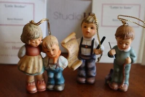 3 Goebel Studio Hummel Christmas Holiday Ornaments Set #4 Box COA 96034 - Picture 1 of 13