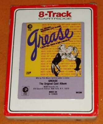 Grease Original Broadway Cast Album 8 Track Cartridge - Image 1 of 4