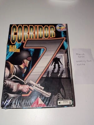 Corridor 7: Alien Invasion (PC, 1994) NEW, SEALED. Big Box CD ROM - Image 1 of 4