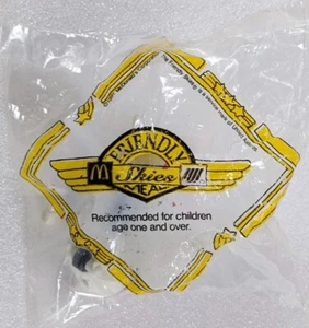 Vintage RONALD McDONALD FRIENDLY SKIES Happy Meal Toy,  1991 Airplane NEW in Bag - Picture 1 of 5