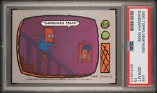 1990 Topps The Simpsons Bart Simpson Gangway Man! #64 Rookie RC PSA 10 Gem Pop 4