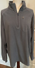 L.L.Bean XL Tall Mens Gray Fleece Long Sleeve 1/4 Zip Pullover Jacket 0BVM3