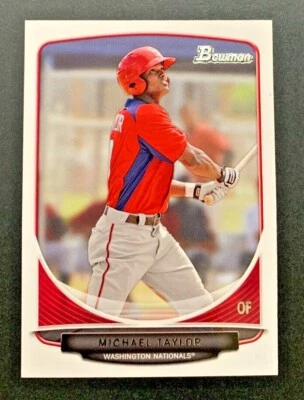 2013 Bowman - Michael Taylor #BP47 Washington Nationals - Image 1 of 2