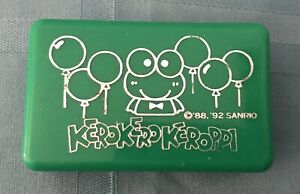 Vintage Sanrio Keroppi w Balloons FRog Hello Kitty Soap Case Green 1980’s Rare
