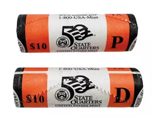 MICHIGAN 2004 P&D Statehood Quarter Roll 40 Coins Lot of 2 Rolls 80 Coins - Picture 1 of 4