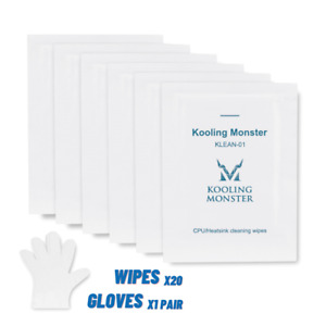 Kooling Monster KLEAN-01, Thermal Paste Remover, Cleaning Wipe, Cleaner x 20 pc
