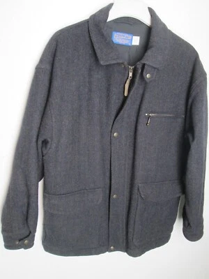 Pendleton pure Virgin Wool Field Jacket M Herringbone Tweed Coat Thinsulate USA - Image 1 of 4