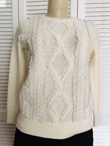 j crew womens 100% Merino wool sweater Beige Size X-Small Long Sleeves - Picture 1 of 12