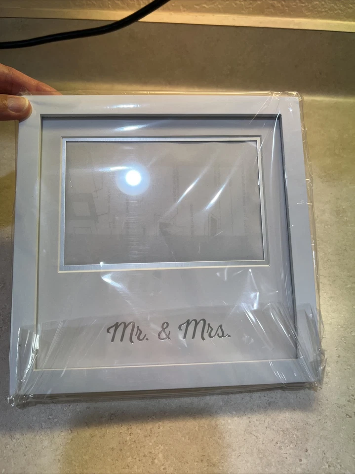 Pearhead Heart Thumbprint Keepsake Photo Frame and Ink Kit Wedding Registry We