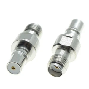 1Pcs QMA female to SMA female jack Connector Conversion RF 50ohm brass Adapter - Picture 1 of 4