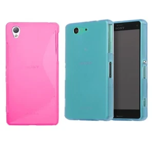 Sony Z3 COMPACT D5803 D5833 Coque Bumper Silicone TPU Bleu Turquoise Rose - Photo 1 sur 3