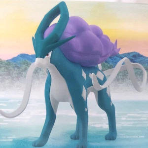 New Pokemon Scale World 4" 1:20 Scale Suicune Mini Figure Johto Bandai - Picture 1 of 7