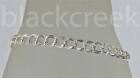 925 Sterling Silver ~ 7.25In ~ Italian Double Link Rolo ~Charm  Bracelet ~5.2Mm