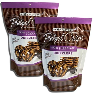 Rociadores de patatas fritas de pretzel de chocolate negro Snack Factory 5,5 onzas, 2 paquetes - Imagen 1 de 7