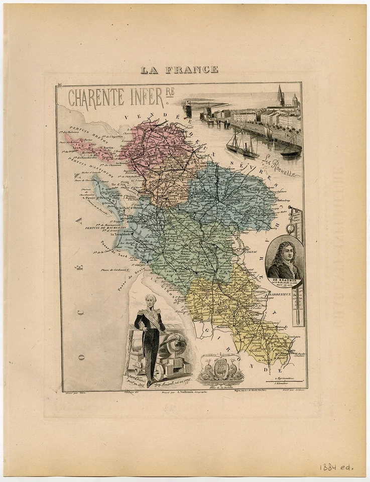 Impresión antigua-CHARENTE MARITIME-LA ROCHELLE-DUPERRE-FRANCIA-Vuillemin-Migeon-1878 Foto 1 de 1
