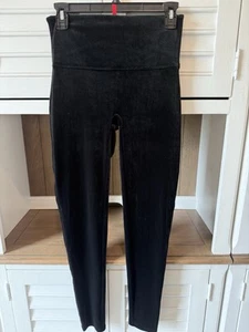 Spanx Womens Velvet Legging Black Stretch Slimming Shaping Size Xtra Large - Picture 1 of 6