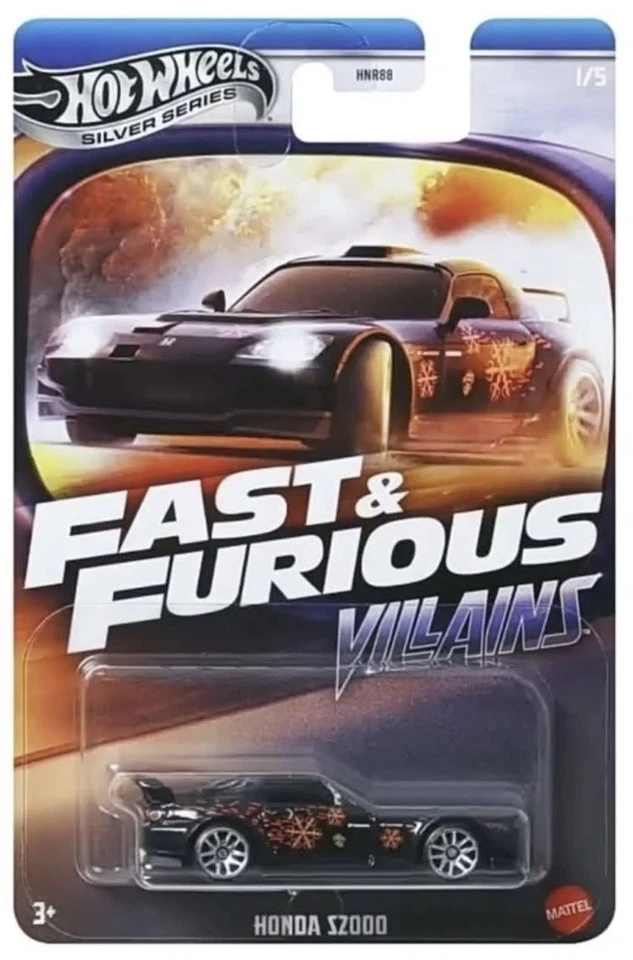HOT WHEELS FAST & FURIOUS VILLAINS HONDA S2000 SILVER SERIES - Image 1 of 1