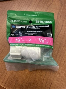 Watts Aqualock 3510-1008 Female Swivel Adapter New In Package - Picture 1 of 6