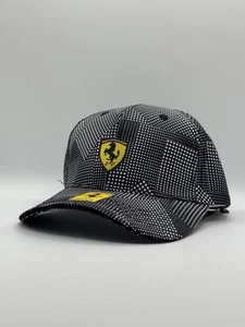 Puma Scuderia Ferrari F1 Black/White Graphic Snapback Hat - Picture 1 of 4