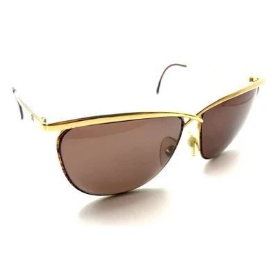 Laura Biagotti Vintage T103/N/S Gold Oversized Sunglasses Frames 135 Italy Women - Изображение 1 из 4