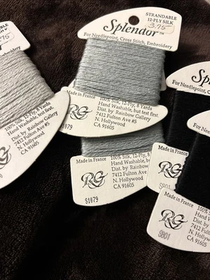 Splendor Silk Thread Needlepoint Cross Stitch Embroidery S801 (2) S1079 (2)S890 - Image 1 of 4