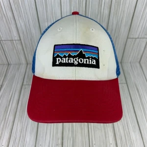 Gorra de béisbol Patagonia Trucker SnapBack ajustable de malla para adultos roja blanca azul - Imagen 1 de 9